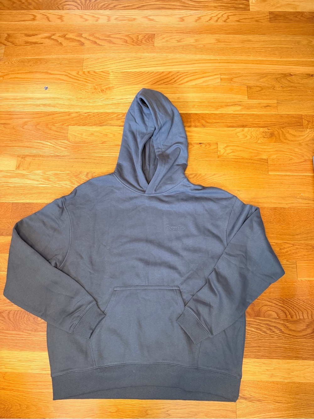 Comfrt Gray Oversized Hoodie Sweatshirt Size Medium New